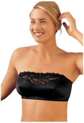 Glamorise Strapless Tube Bra-Black